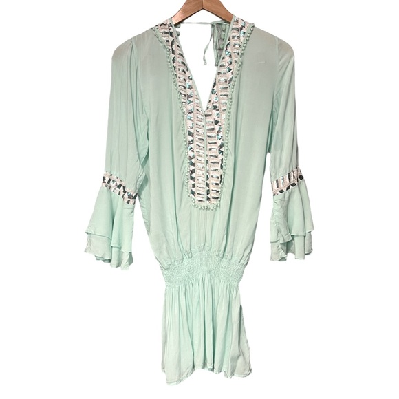 NWOT Surf Gypsy boho beach mini dress. - Picture 2 of 6